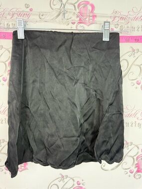 Wilfred skirt mini shiny shimmer Black A-Line  Hem Skirt